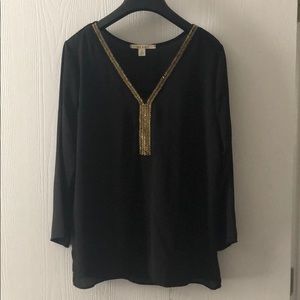 Black long sleeve blouse